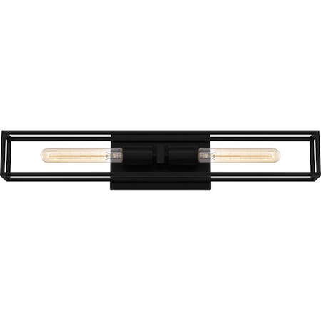 Quoizel Leighton Bath 2 Lights Matte Black LGN8624MBK